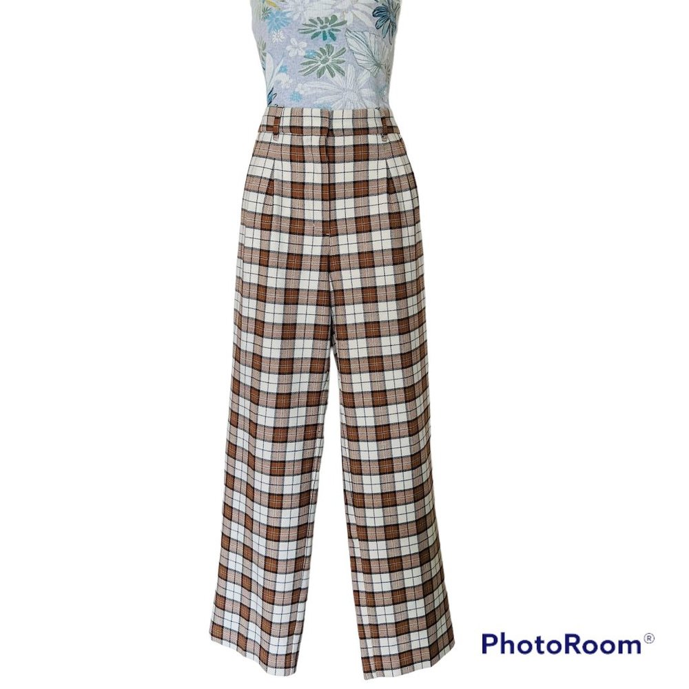 Wilfred Effortless Cropped Plaid-Relaxed High Rise Pant- Cropped-Womens pant. 6